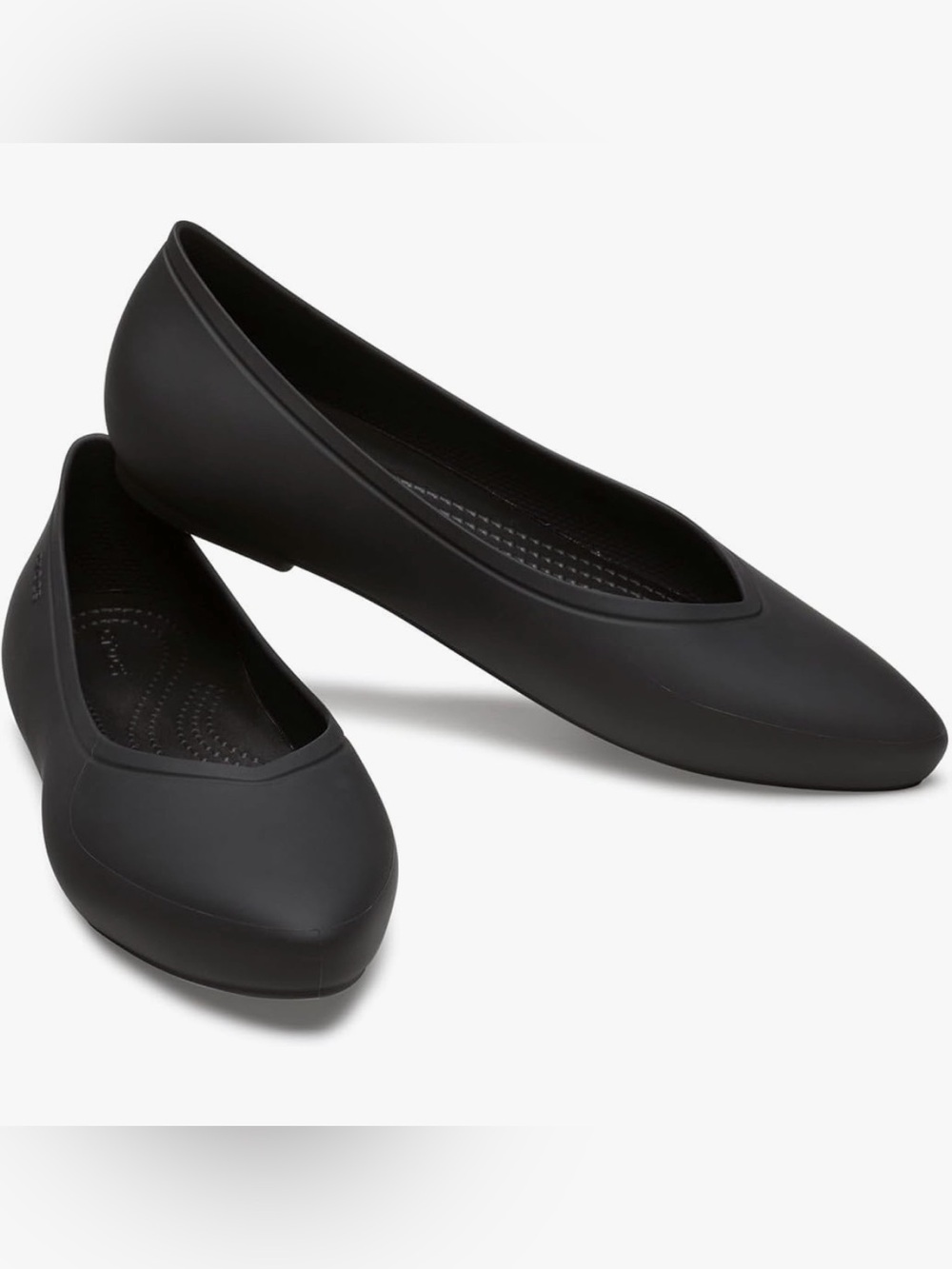 Crocs Women’s 10 Brooklyn Pointed Flats, Black